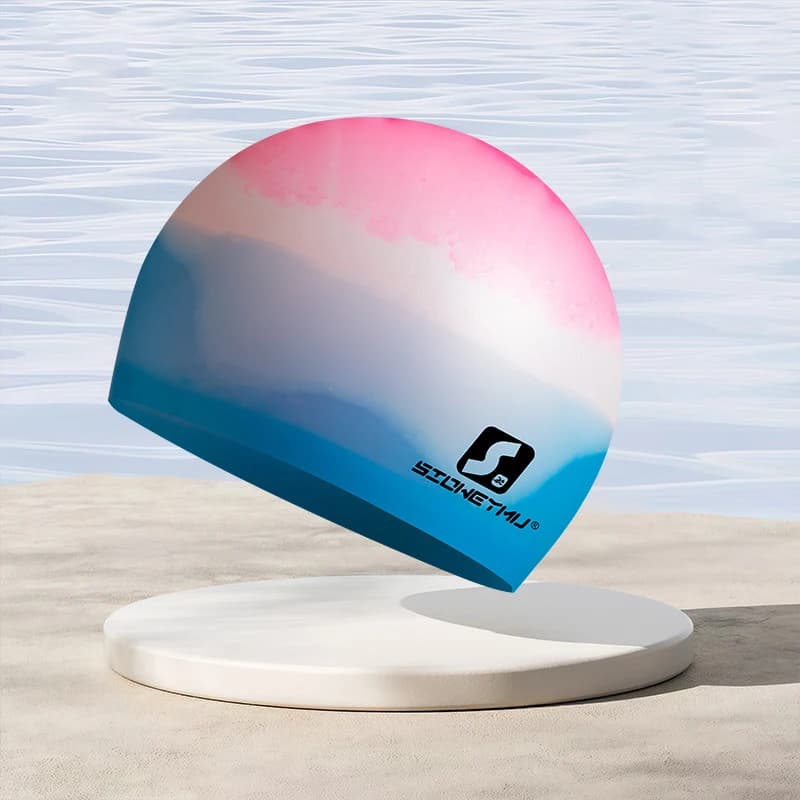 Silicone swim cap for adults 1 piece Colorful swim cap for men and women