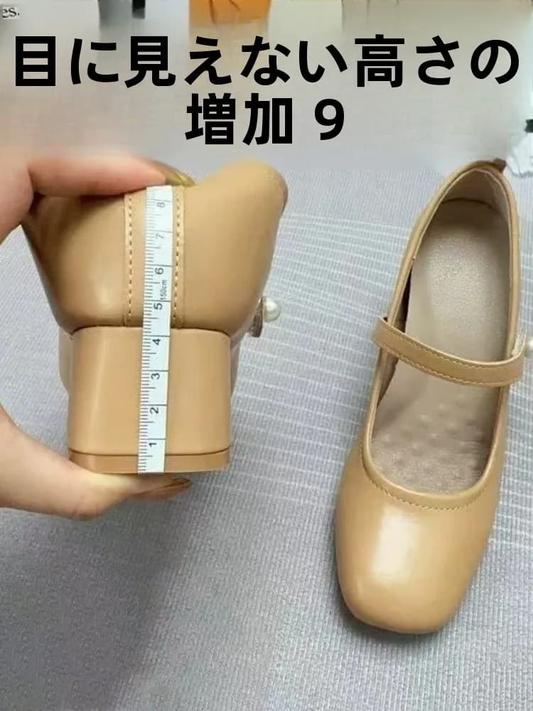 Scarpe Mary Jane con tacco alto, comode e morbide, con rialzo interno di 9 cm, adatte per gonne, stile coreano alla moda.