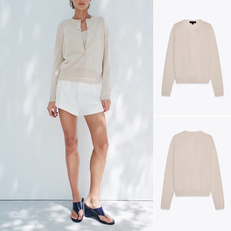 Nuovo Arrivo Primaverile: Cappotto da Donna a Collo Tondo, Maniche Lunghe, Chiusura a Bottoni Singoli, Comodo in Poliestere