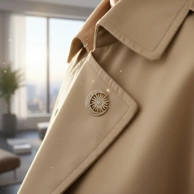 Fashion Brooch For Women Rhinestone Moon Sun Flower Decorative Pin For Blazer Scarf Dress Accessories