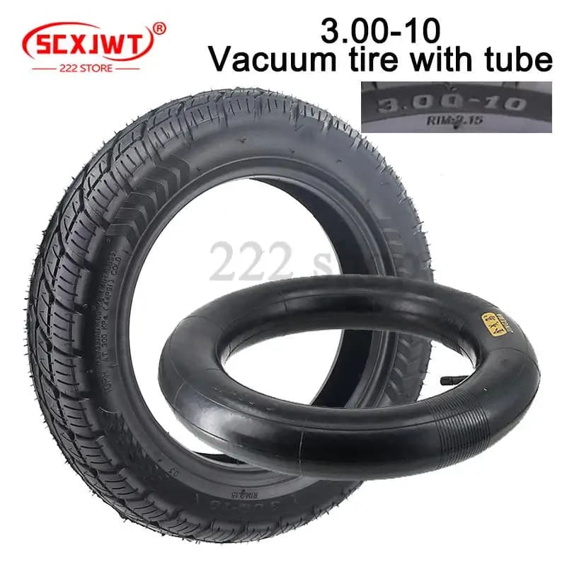 3.00-10 Tubeless Pneumatico a prova di esplosione con tubo per pedale elettrico Moto 300-10 Batteria Auto Vuoto Pneumatico Moto Pneumatico