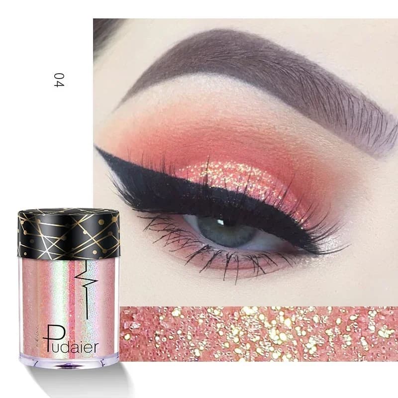 Ombretto monocromatico Glitter Ombretto Tavolozza Paillettes Trucco scenico Cosmetico Paleta Ombretto lucido Commercio all'ingrosso professionale Nuovo