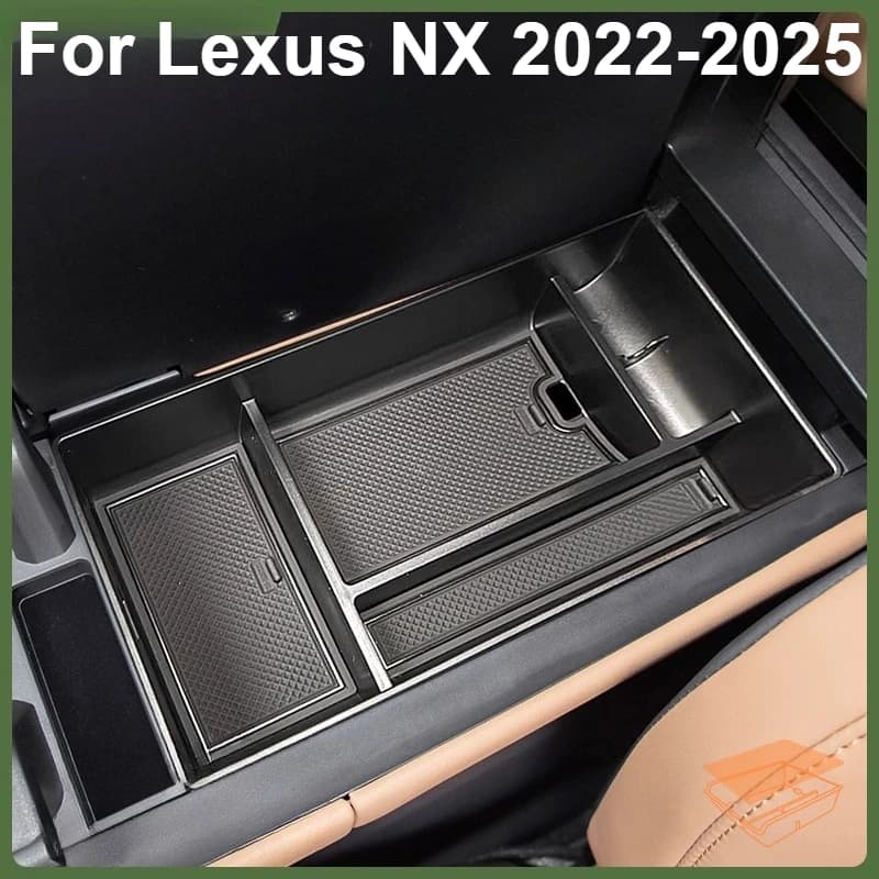 Scatola di immagazzinaggio del bracciolo dell'auto per Lexus NX 2022-2025 LHD Console vassoio contenitore organizzatore accessori interni