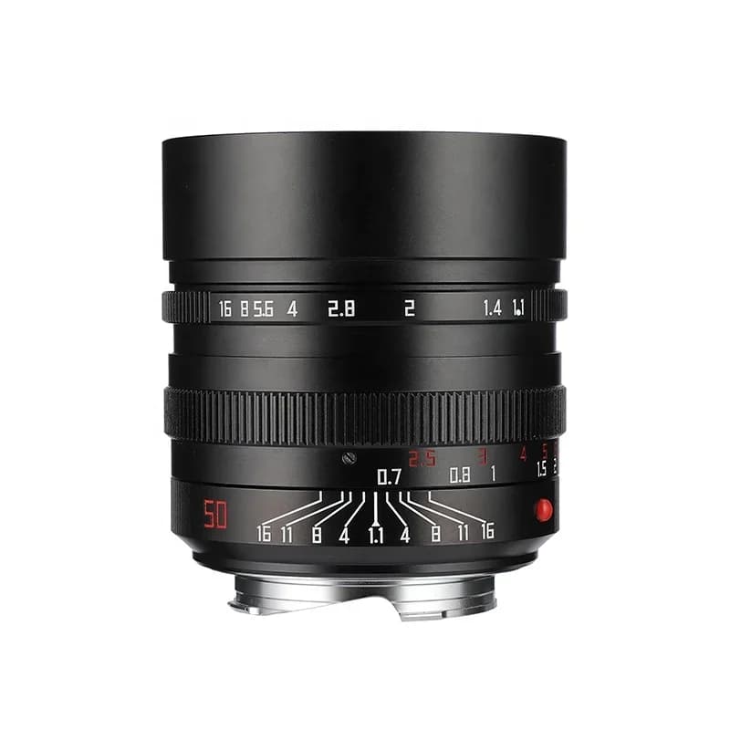 Lenti per fotocamera manuali full frame da 50 mm F/1.1 per fotocamere Leic-M nere