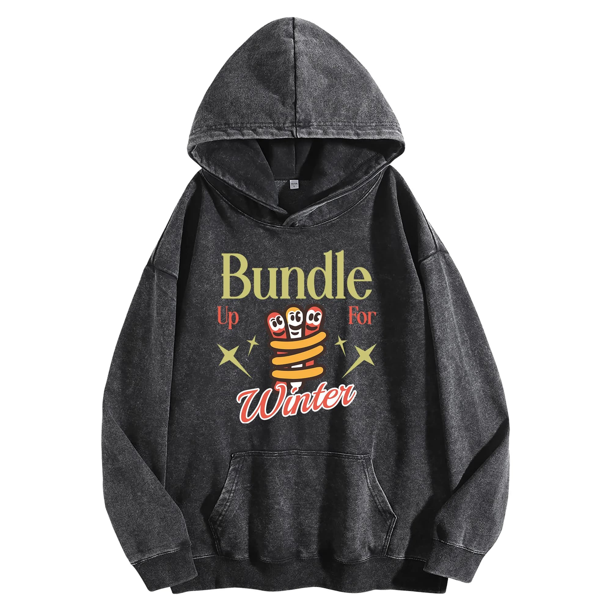 400G Pullover streetwear oversize unisex Graphic hoodie Christmas and New Year Gift