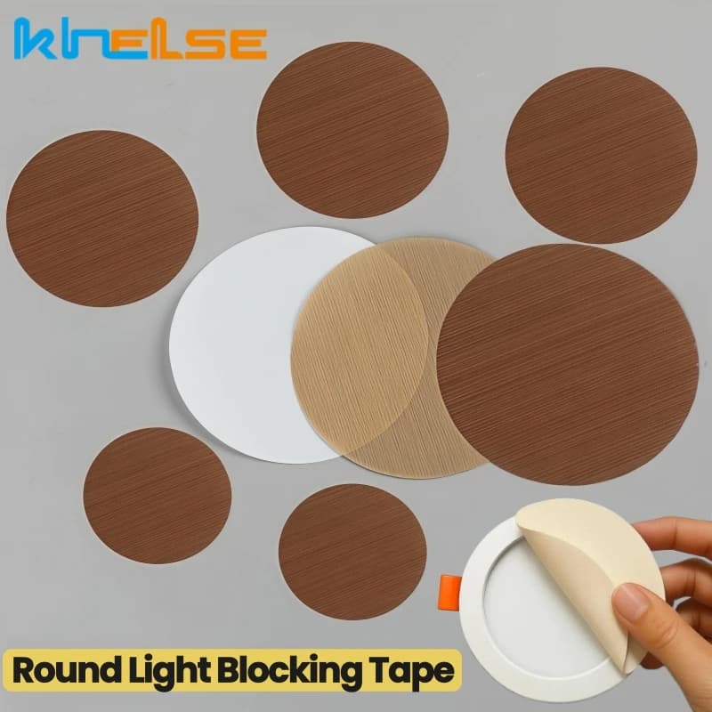 2 Pezzi di Nastro in Tessuto Anti-Riflesso, Diffusore Rotondo per Bloccare la Luce, Copertura Ombreggiante per Downlight, Lampadario, Lampada da Tavolo, Protezione Paralume