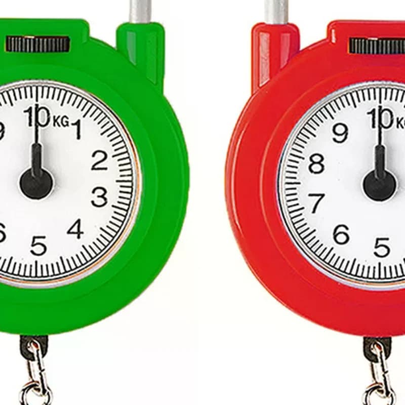 Bilancia meccanica portatile da 10 kg per bagagli per pesci Bilancia da cucina sospesa Bilancia a molla digitale portatile ad alta precisione