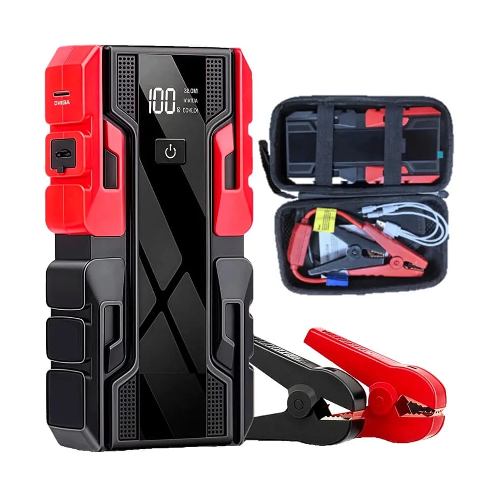 Avviatore di Emergenza per Auto 99800mAh, Power Bank Portatile per Batteria Auto, Dispositivo di Avviamento d'Emergenza, Avviatore per Auto a Benzina 9.0L