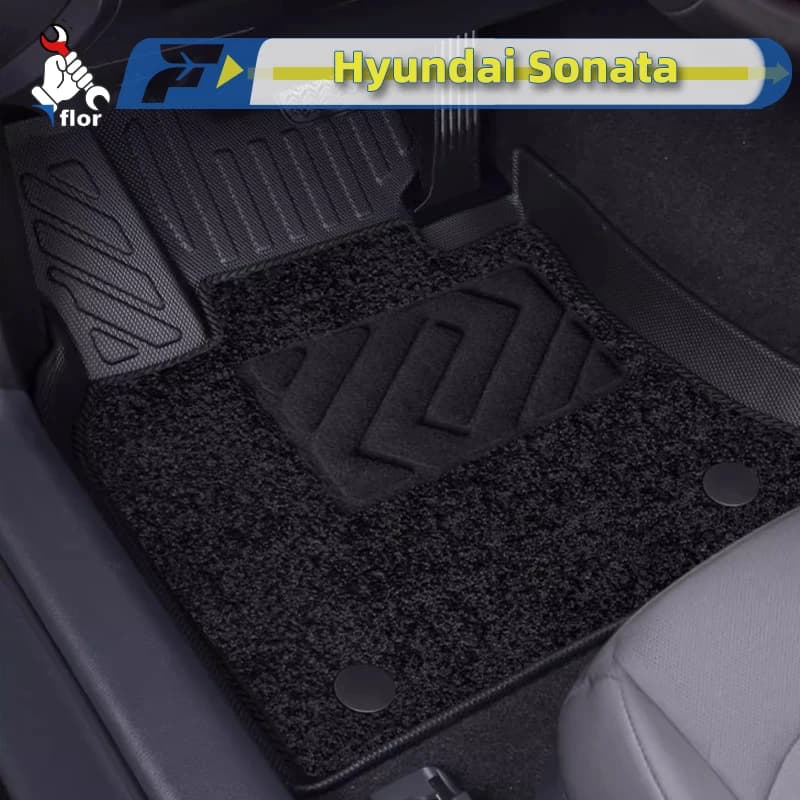 Per la guida a sinistra Tappetino per auto Hyundai Sonata 8th 11th Custom Fit Full Surround Tappetino per piedi Protezione interna Fodera