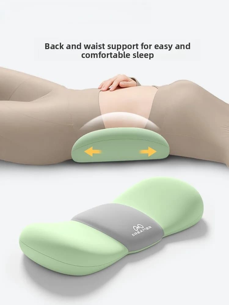 Cuscino di Supporto Lombare in Memory Foam per Dormire, Protezione della Colonna Vertebrale, Cuscino Decorativo per Camera da Letto