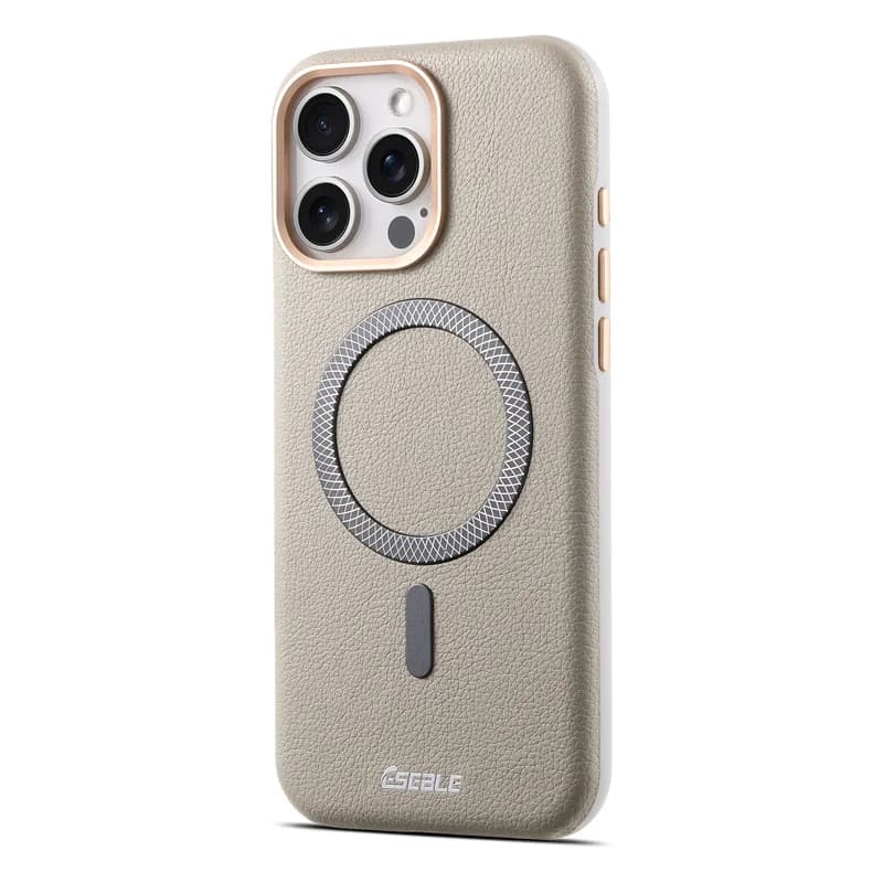 Custodia magnetica in pelle PU di lusso per custodia per telefono Magsafe per iPhone 13 14 15 16 17 Pro Max 16 Plus copertura antiurto per ricarica wireless