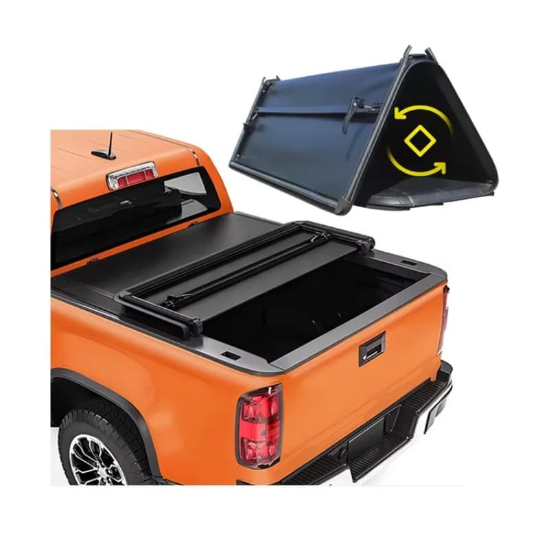 Copertura Tonneau Tri-fold in Alluminio Personalizzabile 4X4 per Great Wall FENGJUN 3 e Pickup Ranger - Impermeabile e con Chiusura di Sicurezza