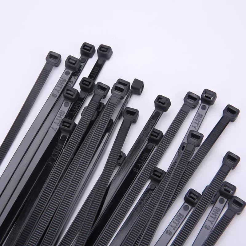 Fascetta in nylon di plastica autobloccante 100 PZ nero 5x300 anello cavo 4x200 fascetta zip avvolge cinghia fascetta in nylon set fascetta di fissaggio