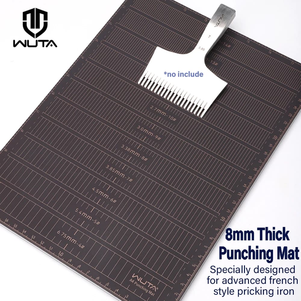 WUTA Professional 8mm thickening A4 / A5 Leather Punching Mat Tool Cutting Mat, Punching Machine, DIY Engraving Mat, Cutting Knive Table