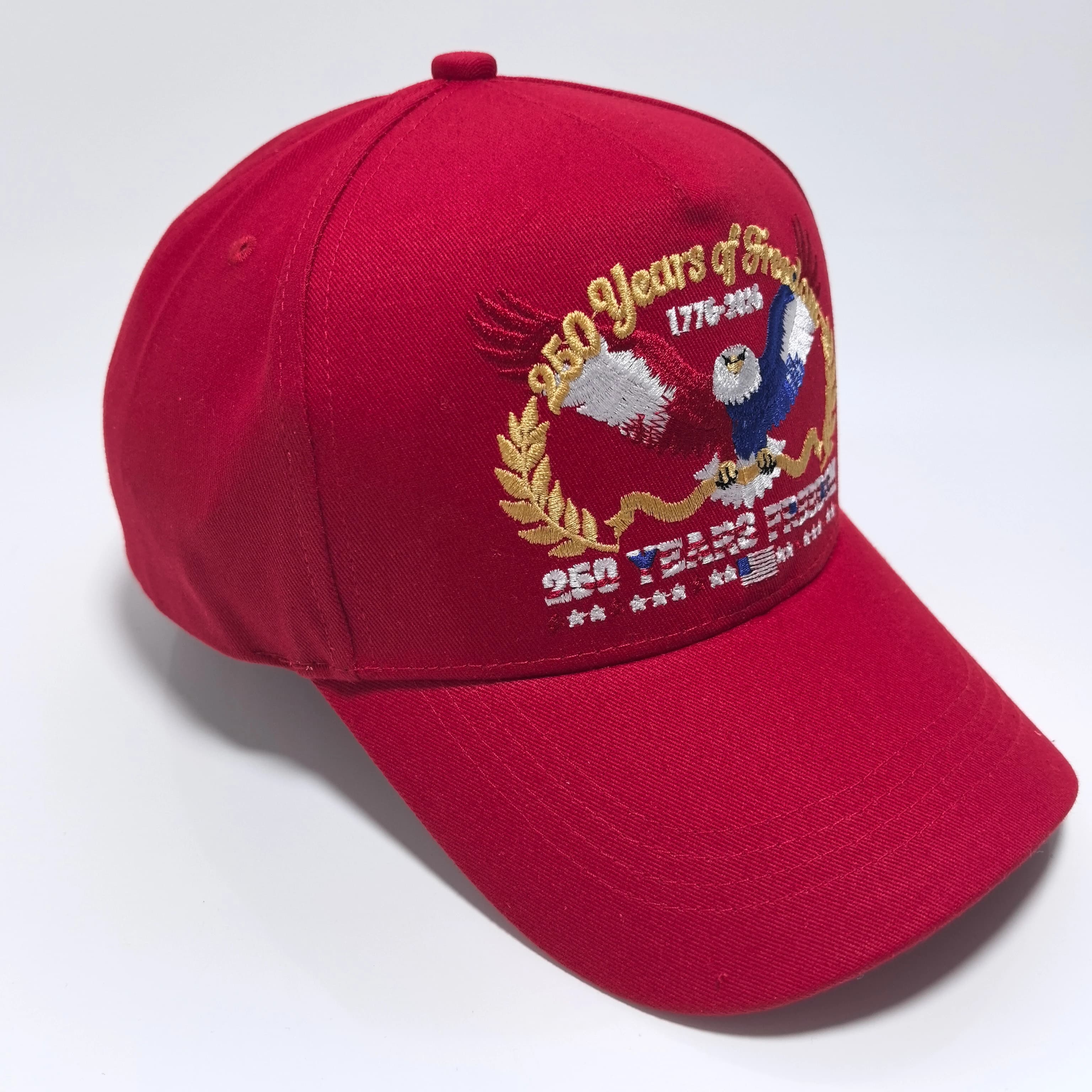 USA Liberty Eagle Embroidered Baseball Cap - 1776-2026 Commemorative Edition - Adjustable Velcro Strap - Patriotic Theme Adult