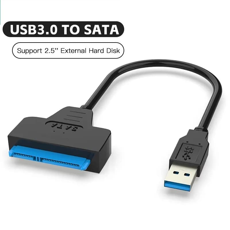 Supporto convertitore cavo adattatore SATA 3 a USB 3.0 per cavo adattatore per disco rigido SSD HDD esterno da 2,5 pollici connettore per computer PC