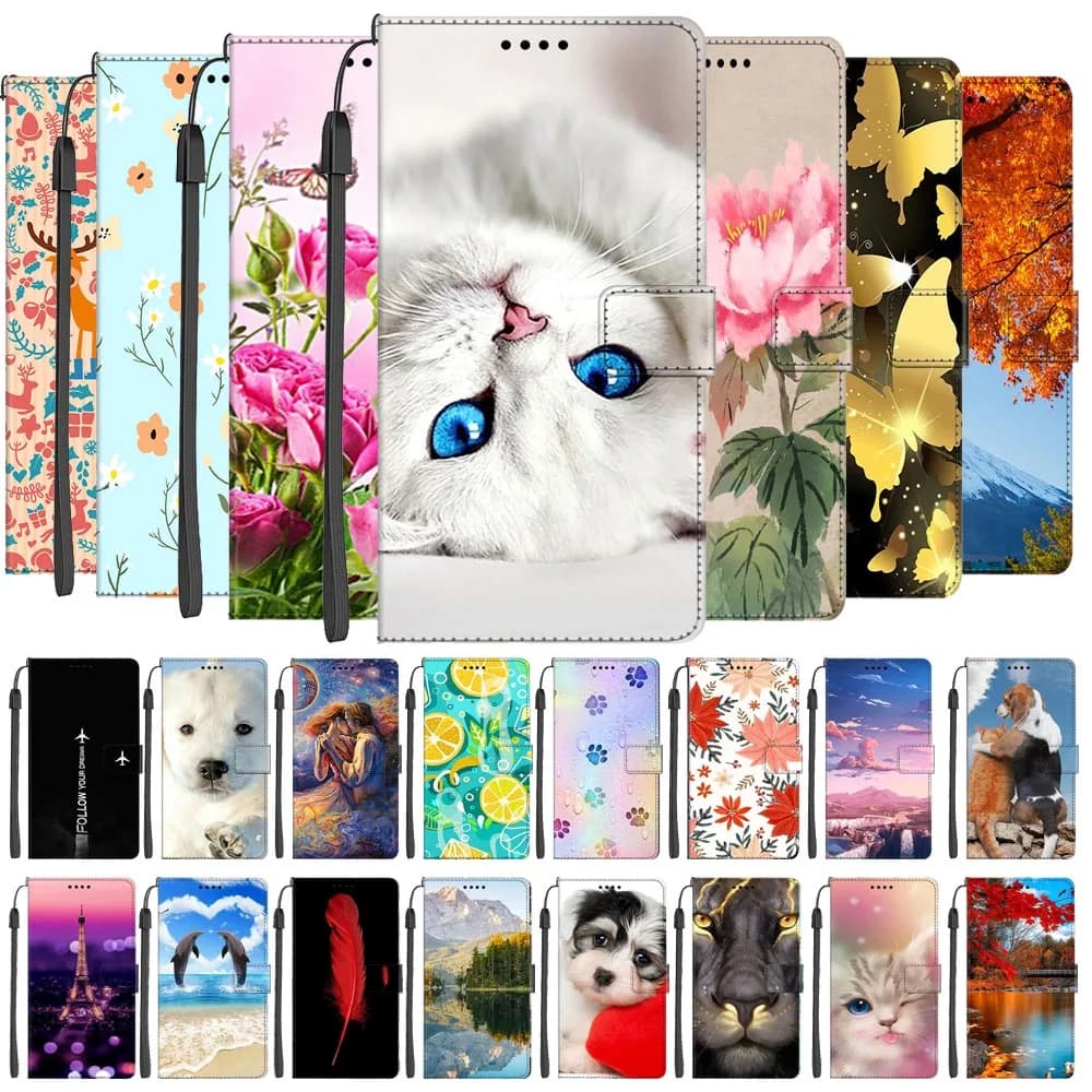 Custodie in pelle per POCO X3 Pro Luxury Card Wallet Cover per telefono per Xiaomi Poco X3 NFC F3 Flip Case Cute Cats X 3 GT borse magnetiche