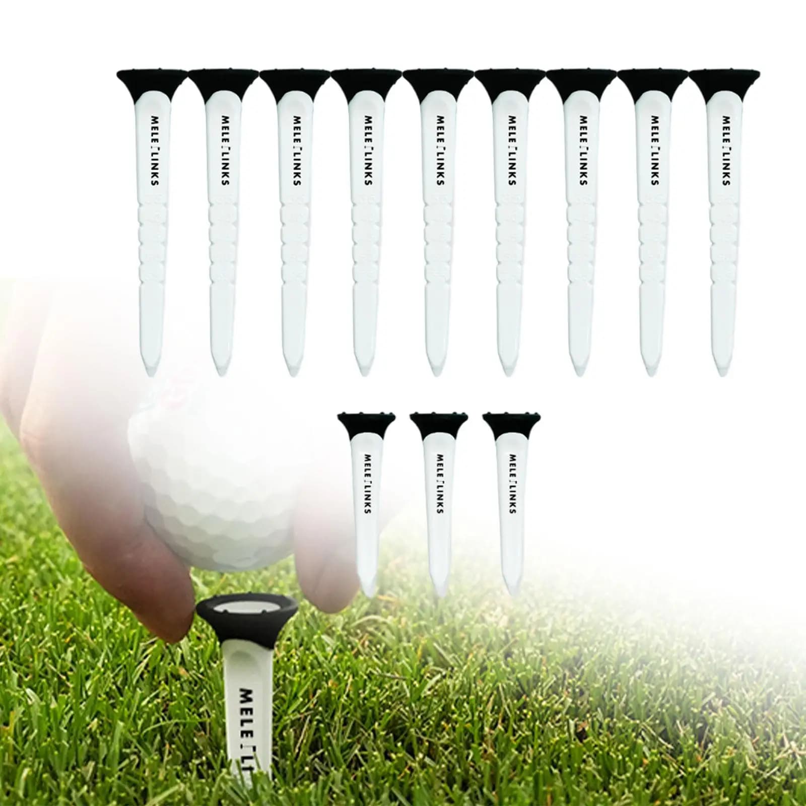 12 magliette da golf stabili per palline da golf per campo di guida in cortile sportivo all'aria aperta
