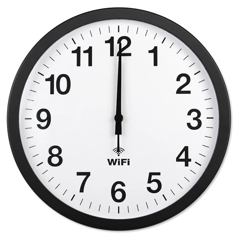 Smart clock WIFI automatic timing network timing silent wall clock modern simple living room quartz clock household