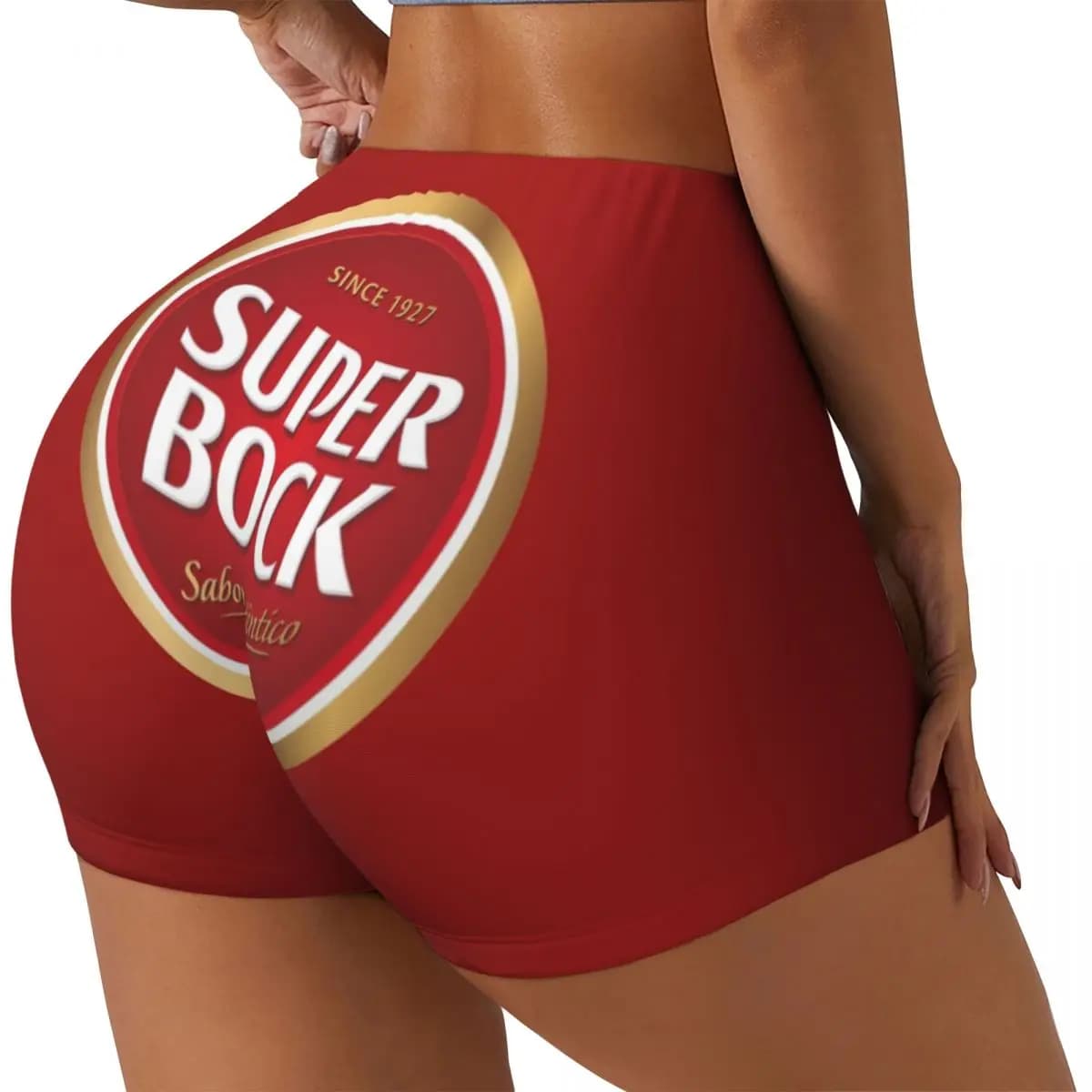 Pantaloncini da corsa per allenamento da palestra da donna Super Bock personalizzati Pantaloncini da yoga per motociclisti da pallavolo atletici
