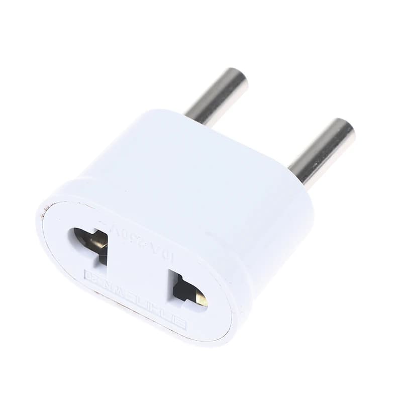 Adattatore da Viaggio USA a EU, Convertitore di Presa Elettrica, Adattatore di Corrente AC con Spina EU/USA