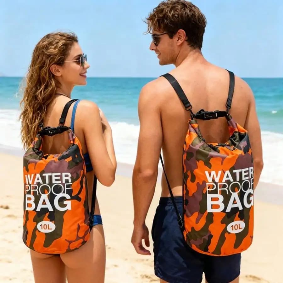 Borsa galleggiante mimetica, zaino galleggiante, escursionismo, canottaggio, drifting, nuoto