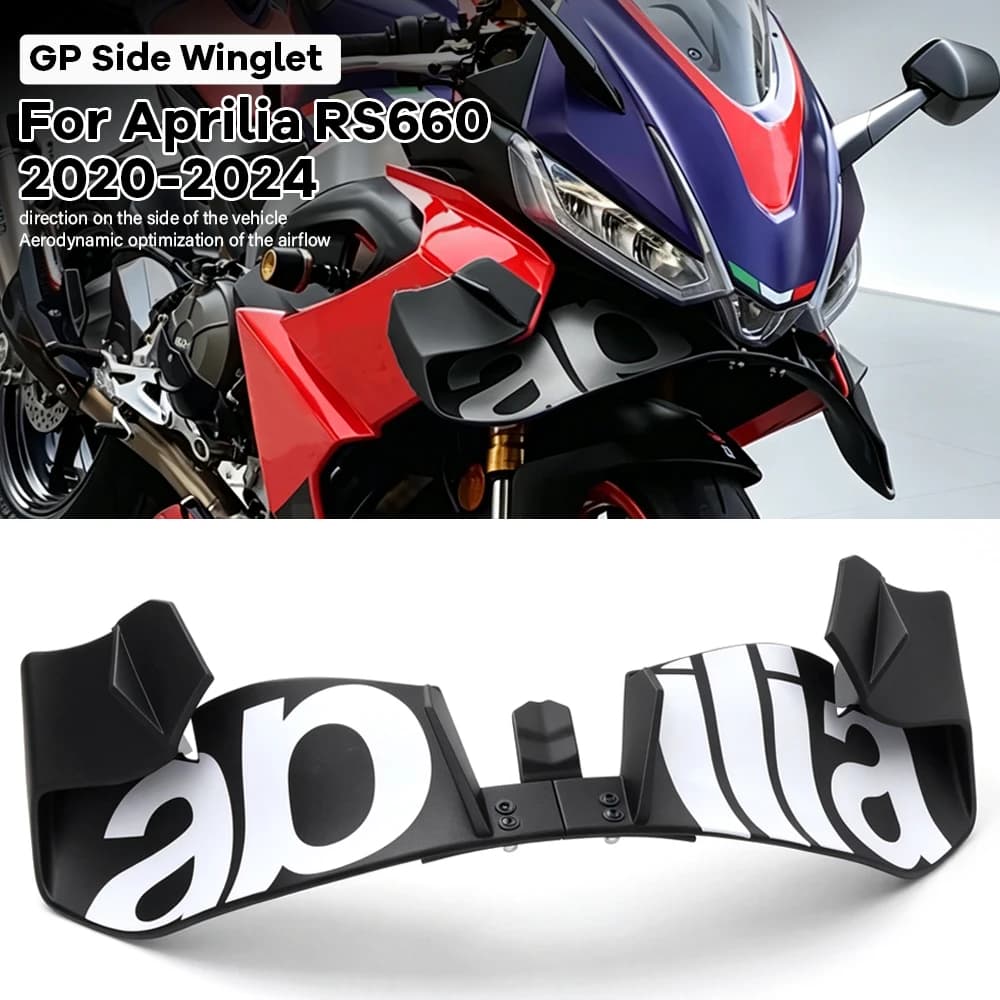 For Aprilia RS660 RS 660 2020-2024 Downforce Kit Motorcycle Accessories Side Winglet Side Front Spoiler Wing Fairing RS660