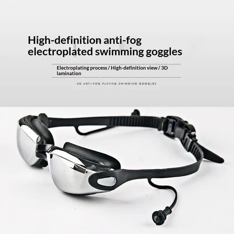 High-definition Anti-fog Swimming Goggles Small Frame Silver-plated Lenses Waterproof Swimming Goggles Goggles