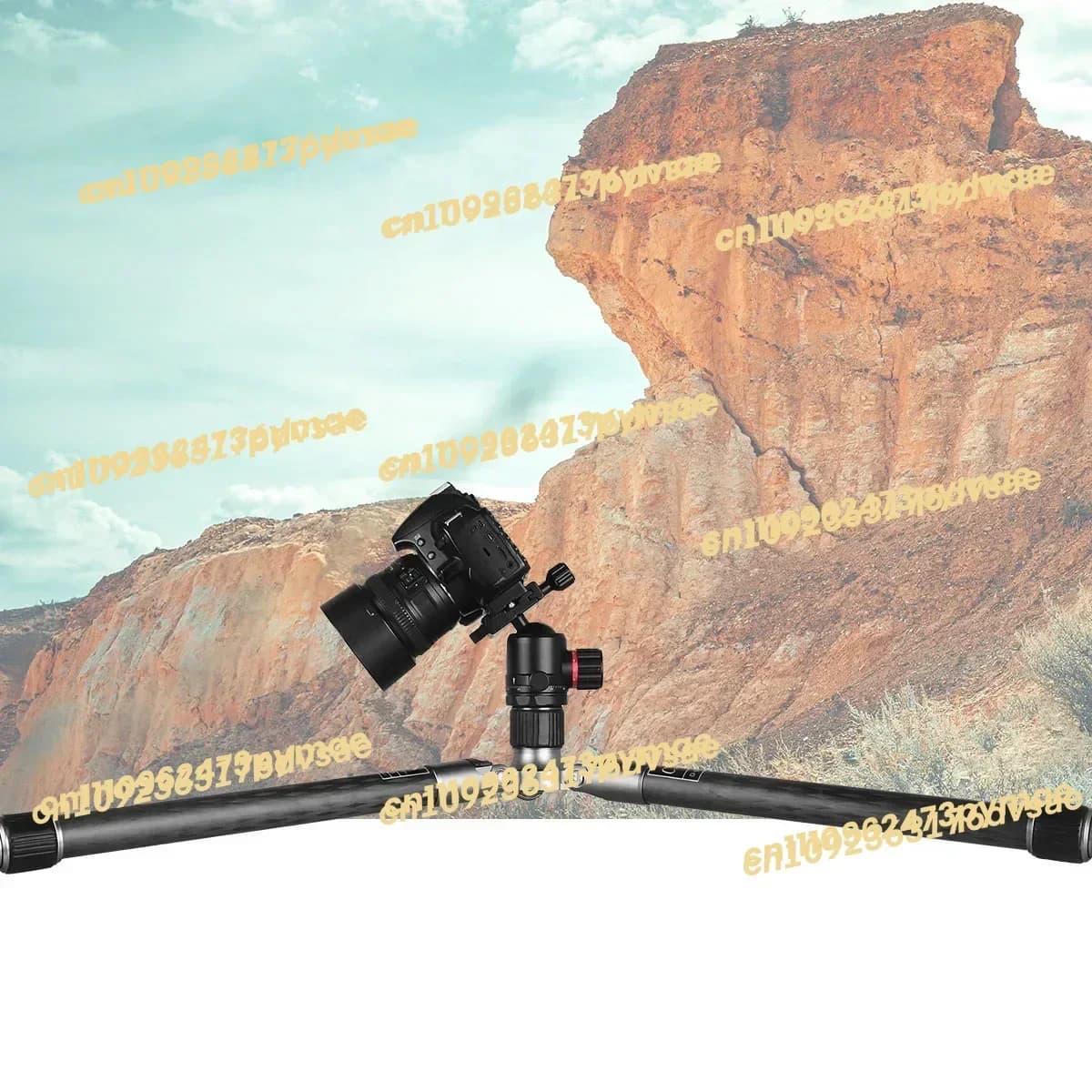 Treppiede Kingjoy A83+T11 da 175 cm in fibra di carbonio, leggero e portatile, per fotocamere digitali, per esterni - Disponibile nel 2025