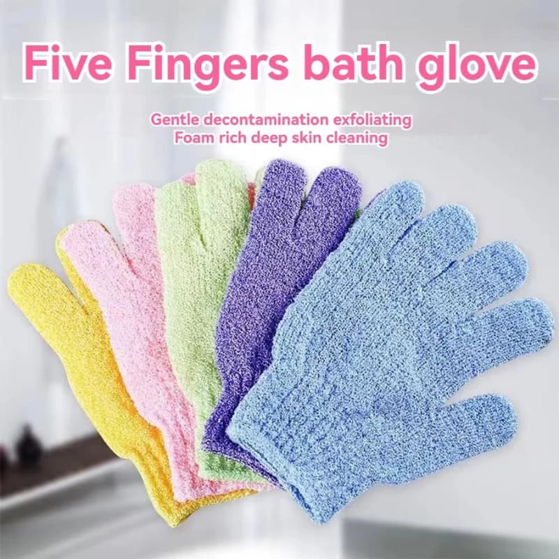 1-20Pairs Bath Glove For Shower Scrub Shower Gloves Bath Cleaning Gloves Resistance Body Massage Sponge Wash For Rich Foam