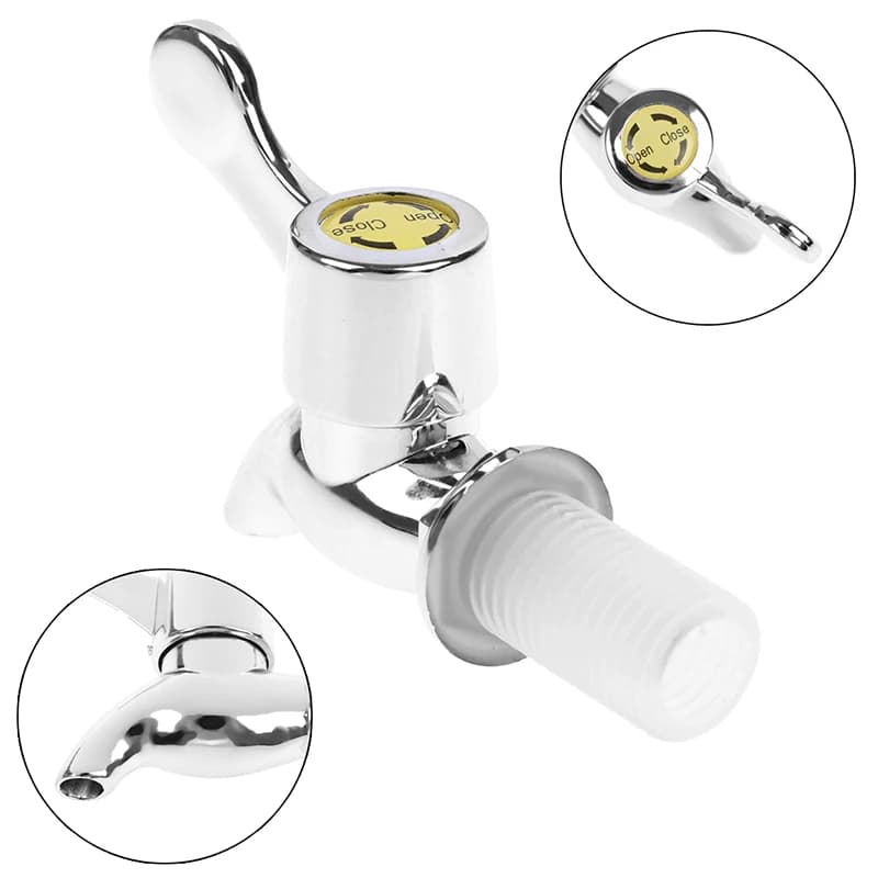 Rubinetto per acqua a prova di perdite in oro da 1 pezzo Rubinetto per bottiglia di vino in vetro di plastica Rubinetto per vaso Barile Rubinetto per serbatoio dell'acqua con filtro Valvola per vino