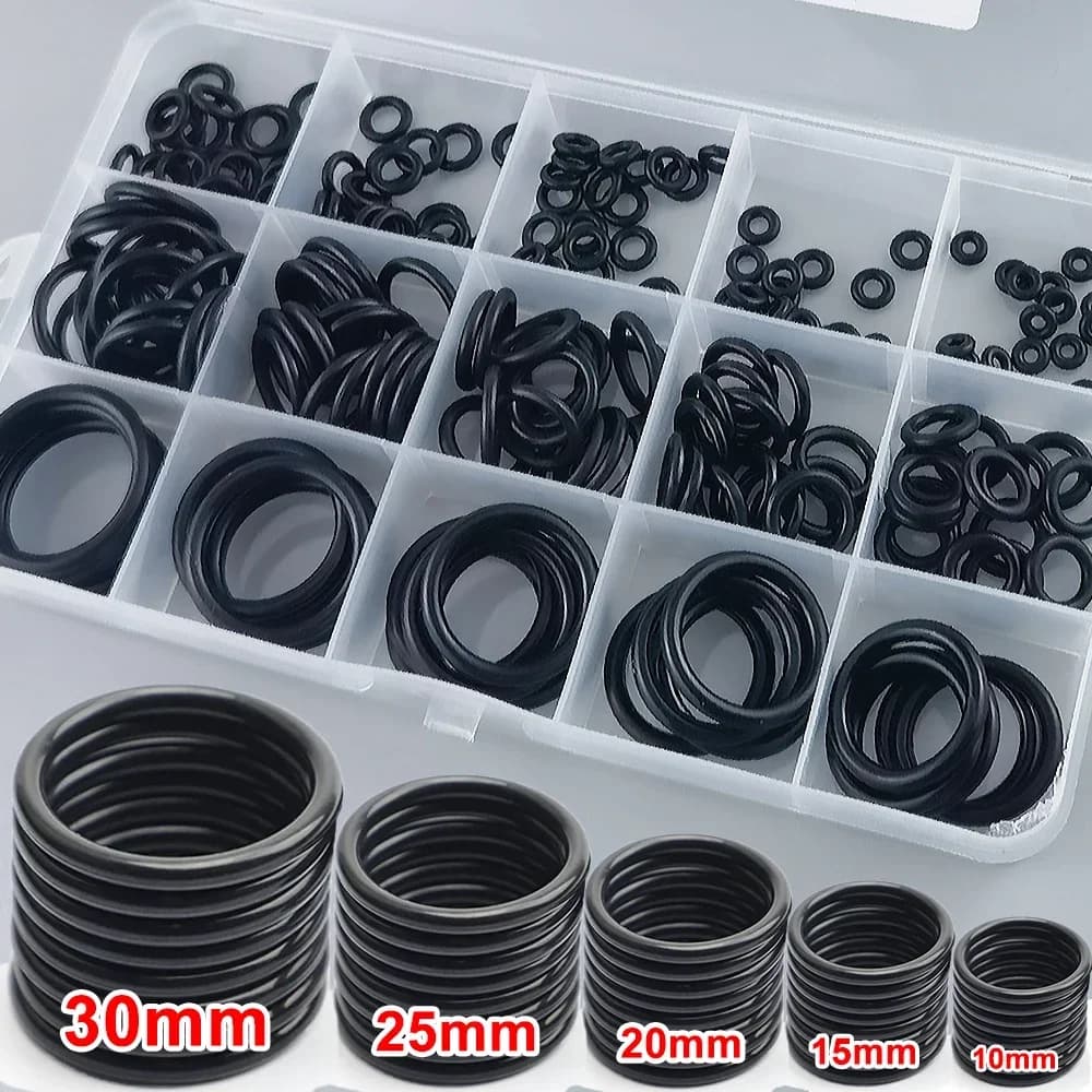 Guarnizione rotonda in gomma nitrilica Set di anelli O di tenuta Elastico resistente all'olio Guarnizioni per rondelle Guarnizioni per rubinetto Riparazione idraulica professionale