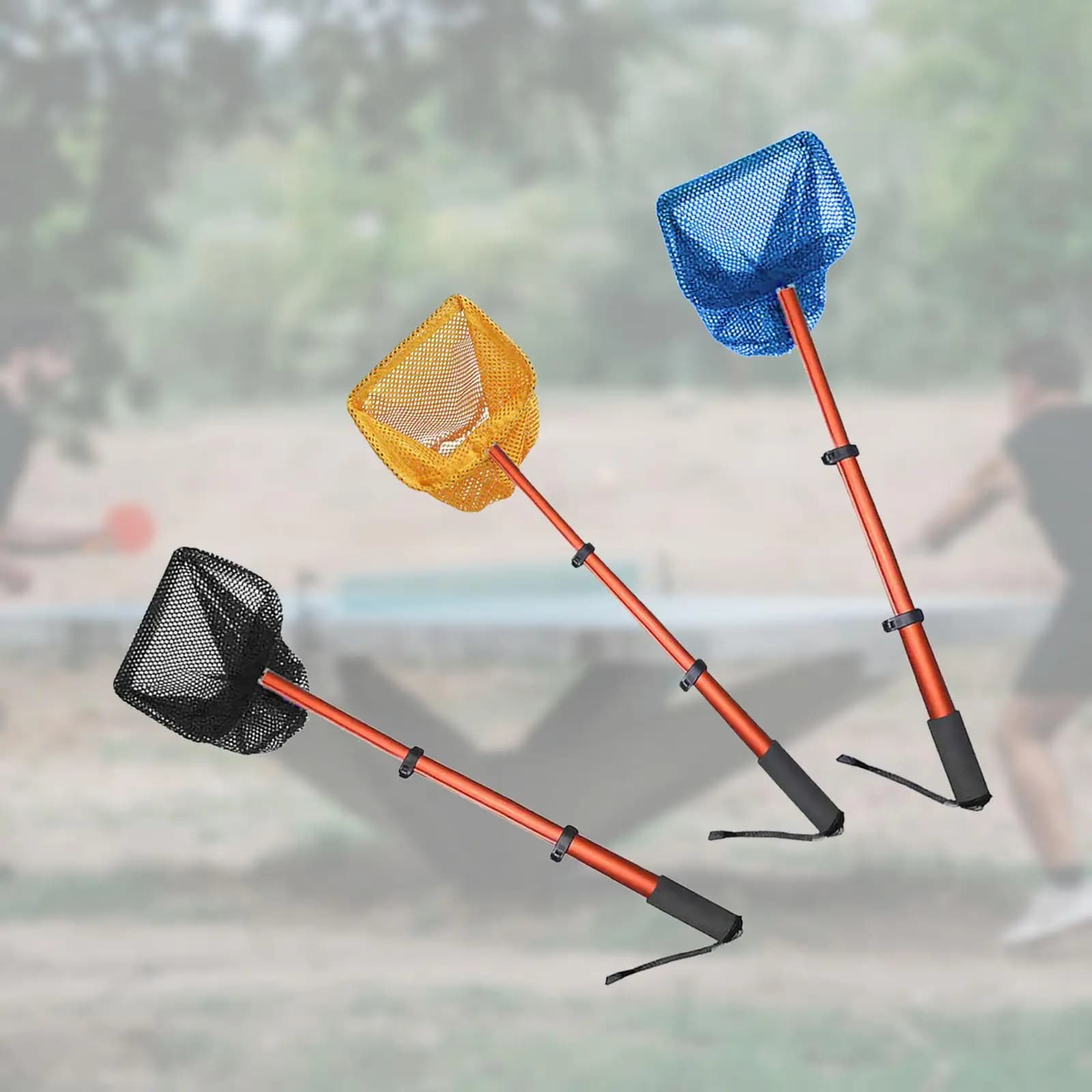 Raccoglitore Telescopico di Palline da Ping Pong, Rete Regolabile con Sacchetto, Strumento di Recupero e Conservazione Palline per Allenamento Tennis da Tavolo