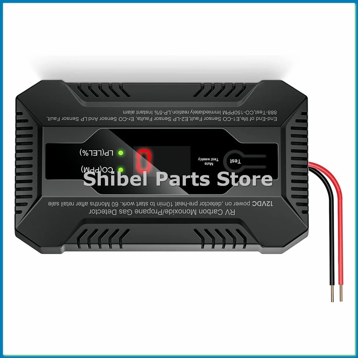 Rilevatore di monossido di carbonio e gas propano per camper, doppio allarme gas LP/CO con indicatori luminosi LCD separati, allarme forte da 85 dB-A57M
