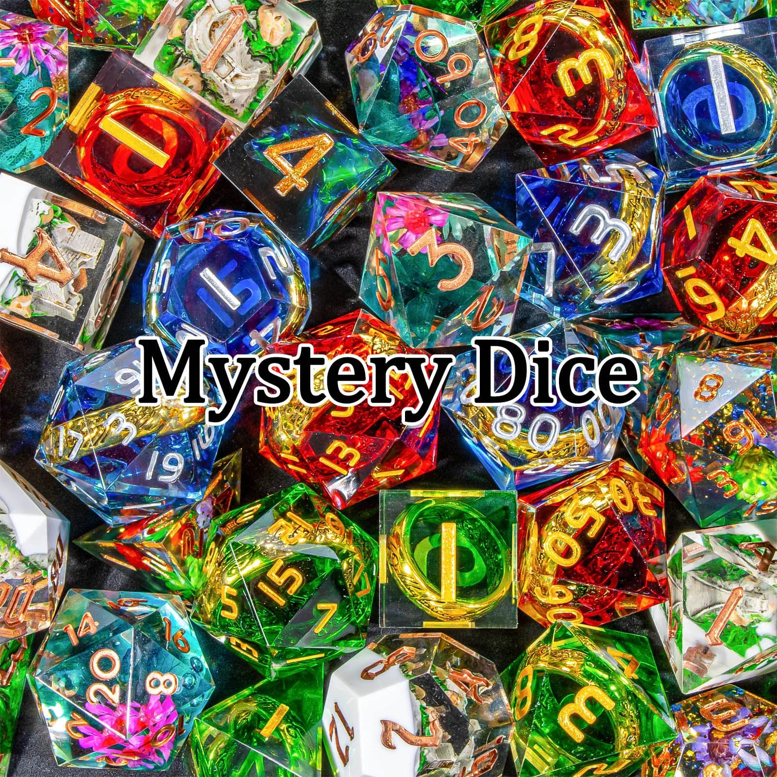 Dadi misteriosi DND, set di dadi poliedrici per giochi di ruolo, dadi D&D in metallo o bordo affilato D20 D12 D10 D8 D6 D4 Dungeon e Dragon