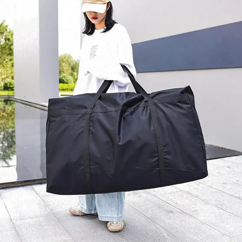 1 Pezzo Borsa Extra Large Impermeabile per Traslochi, Lavanderia e Shopping, in Tessuto Oxford, 80*48*25cm, Strumento per Organizzazione e Imballaggio Domestico
