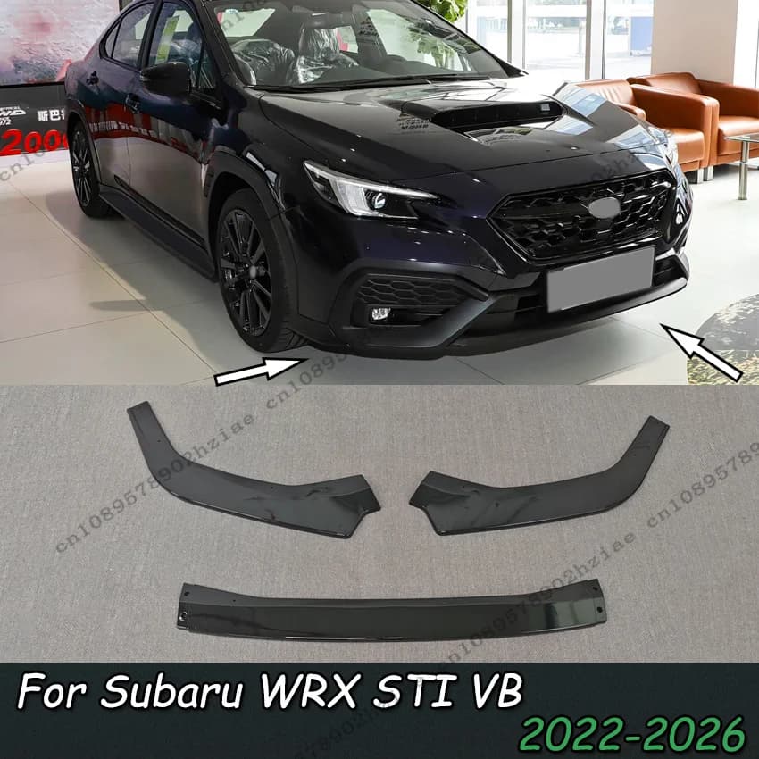 Front Bumper Splitter For Subaru WRX STI VB MK2 2022 2023 2024 2025 Car Front Bumper Lip Spoiler Diffuser Cover Guard Tuning