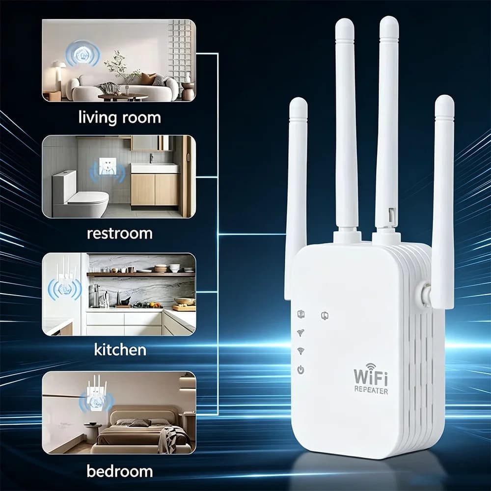 1Pcs 5G/2.4G Signal Router 300Mbps Wireless WiFi Repeater 802.11N Long Range Wireless WiFi Extender Amplifier WIFI Booster