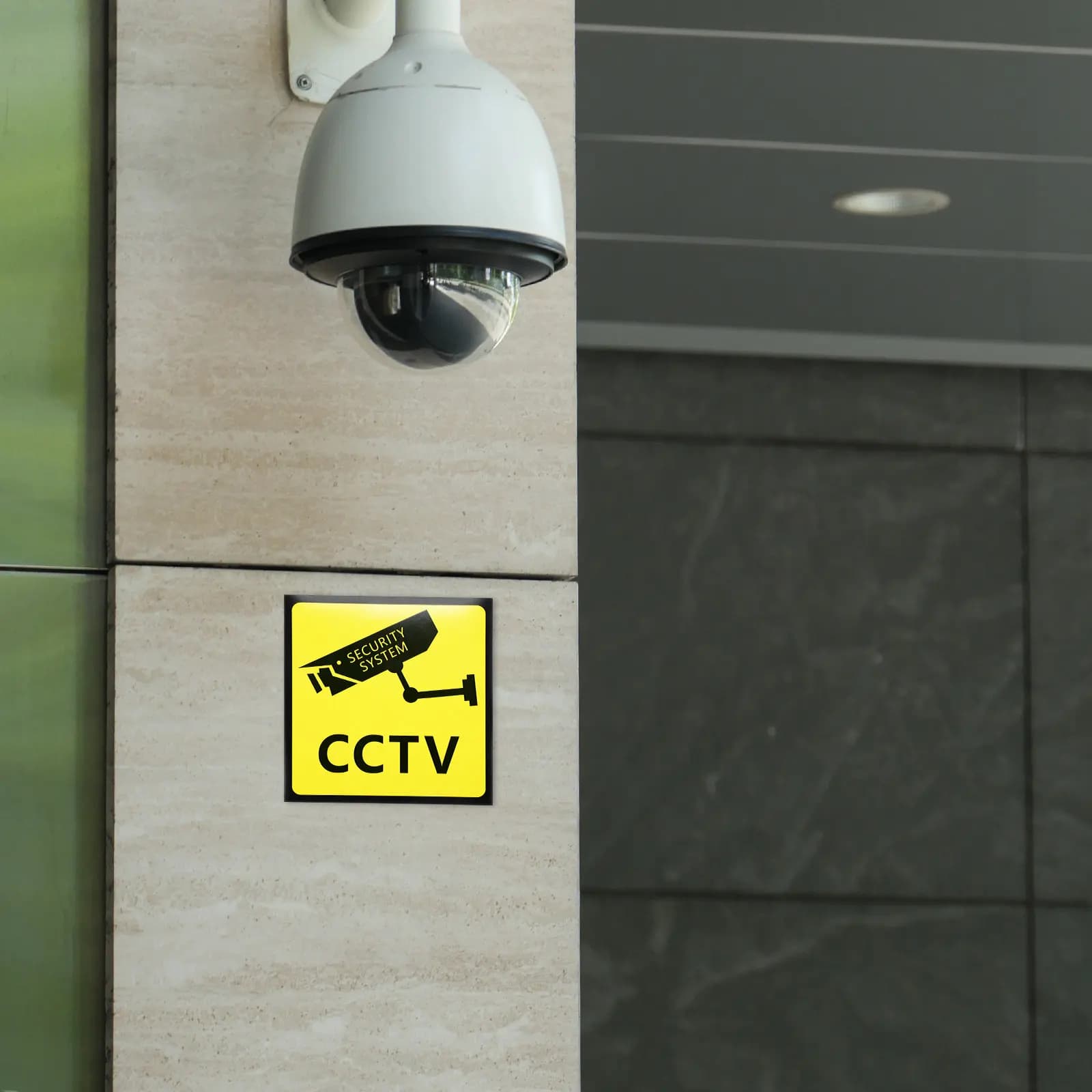 5 Pezzi Adesivi di Avvertimento per Videosorveglianza, Segnali di Sicurezza per Esterni ad Alta Adesione per Telecamere CCTV e Proprietà Private