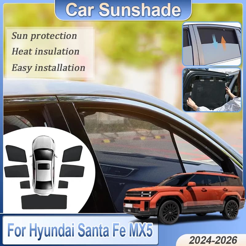 Per Hyundai Santa Fe MX5 2024-2026 MK5 Tendina Parasole Magnetica Anti-Zanzare Protezione UV Tenda Privacy per Finestrino Accessorio Parabrezza