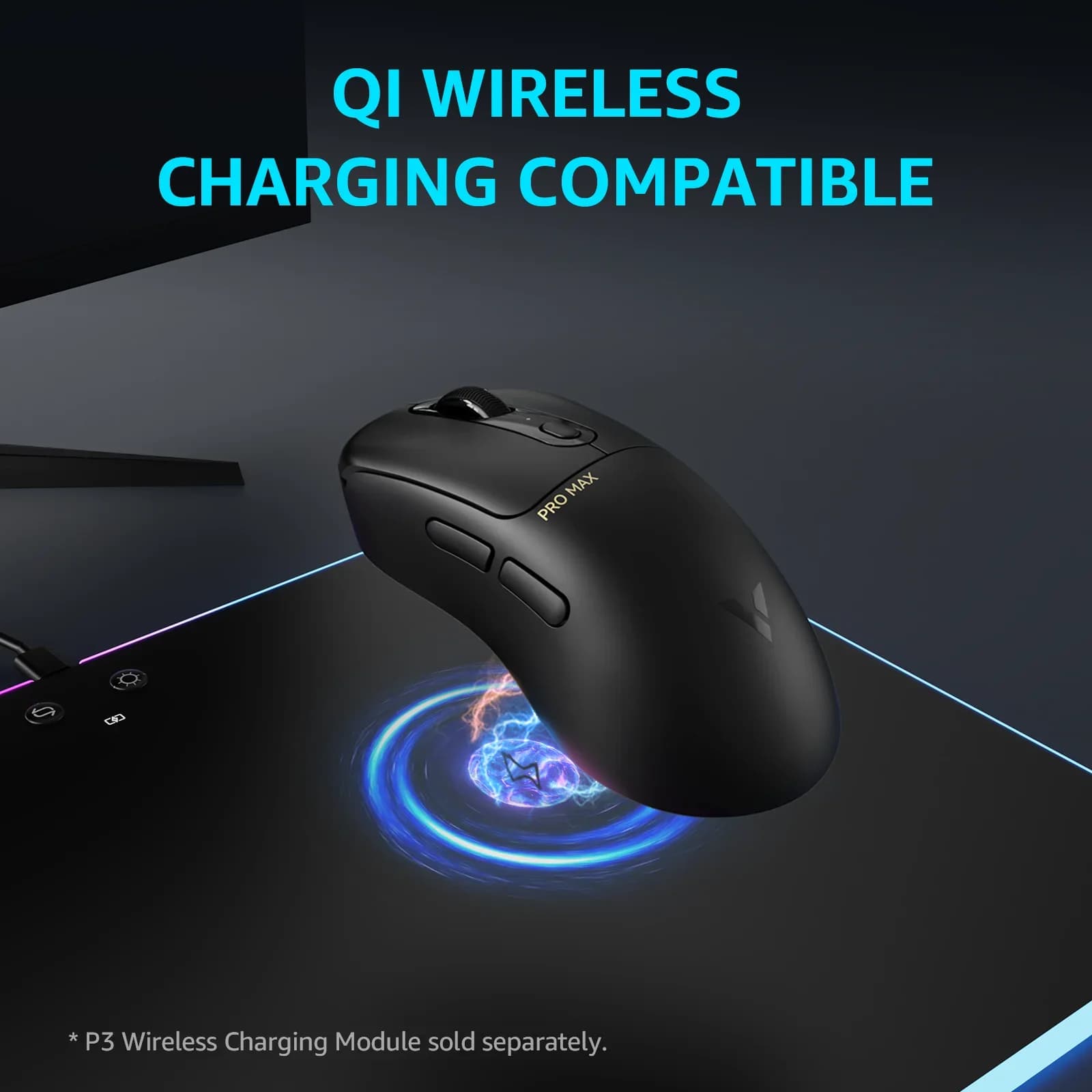 Rapoo VT3Pro Max Mouse da gioco wireless 59g Leggero 8KHz Frequenza di polling 30000DPI 9 Pulsanti programmabili Sensore ottico definitivo