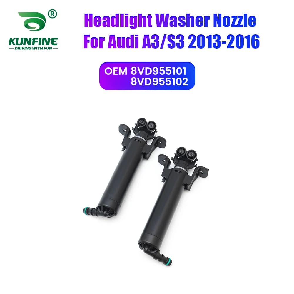 Auto Faro Paraurti Anteriore Rondella Ugello di Spruzzo Jet Faro Copertura Della Pompa Per Audi A3/S3 2013-2016 8VD955101 8VD955102