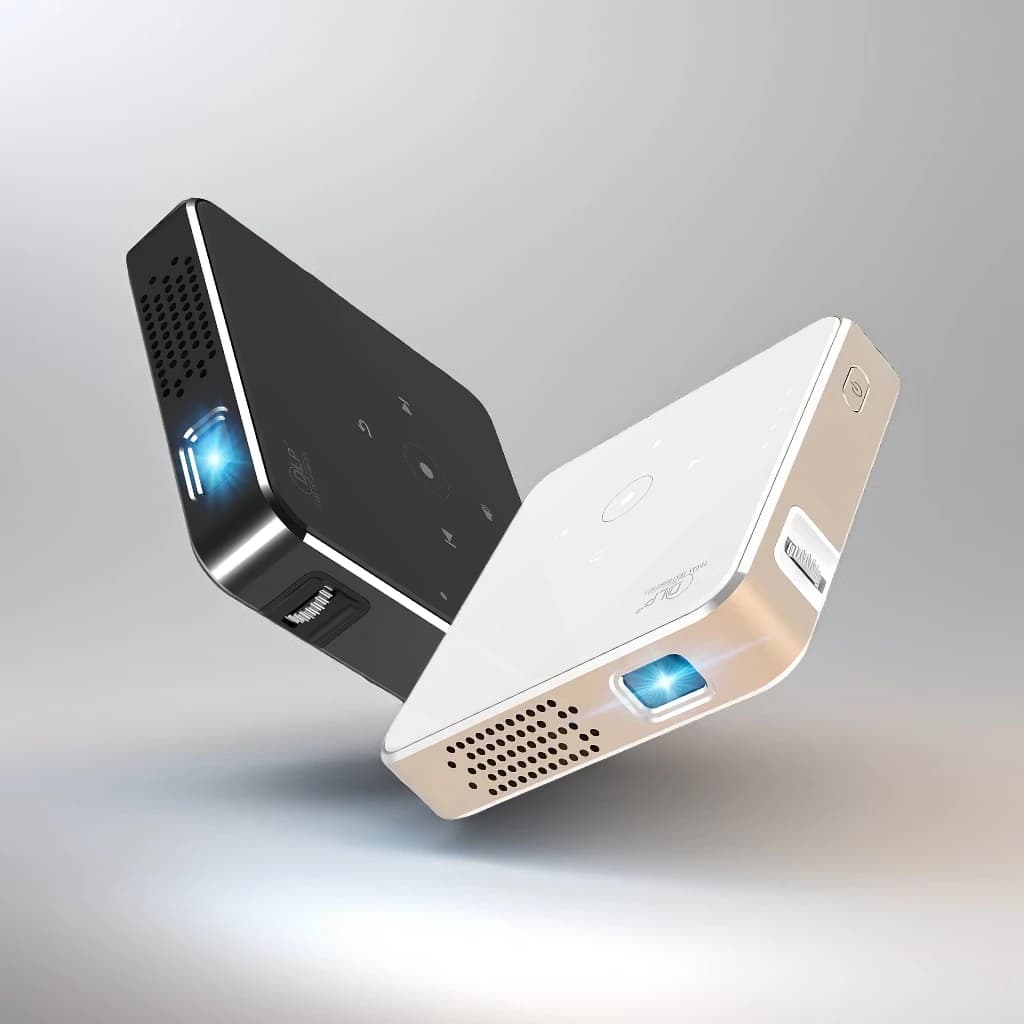 Proiettore Android intelligente nativo con schermo altoparlante incorporato Proiettori home theater Google TV Netflix YouTube Wireless HDMI