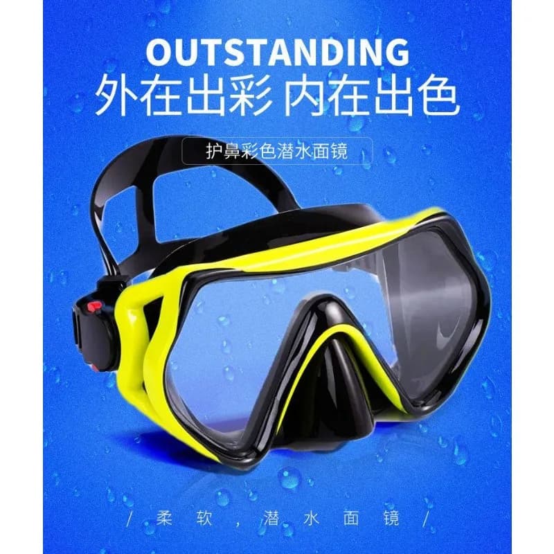 Maschera subacquea per snorkeling, set completo di attrezzatura antiappannamento per miopia, apparecchio respiratorio subacqueo