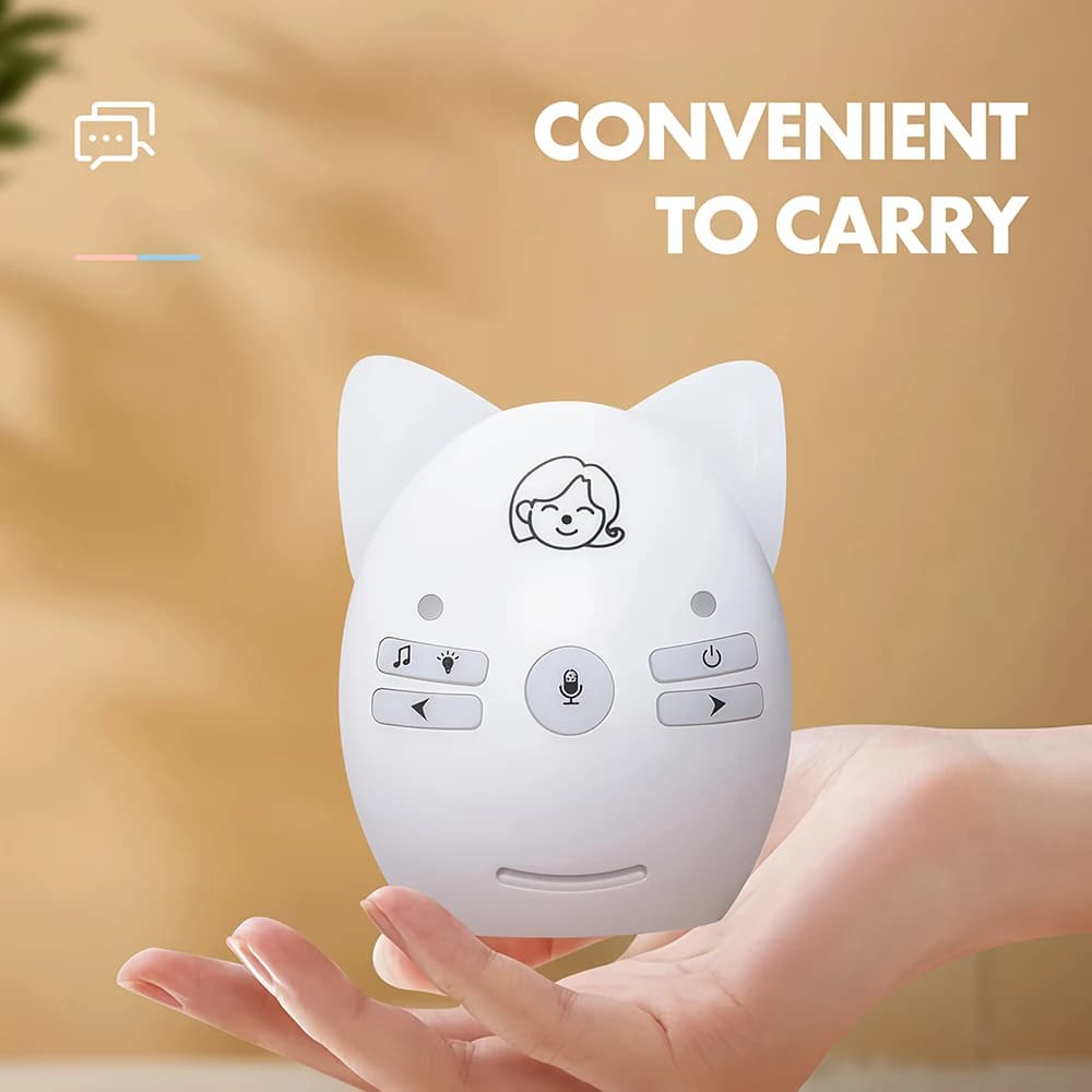 Baby monitor wireless Monitor audio bidirezionale Walkie Allarme telefono con luce notturna Musica Bambini Babysitter Radio Bebe Nanny Intercom