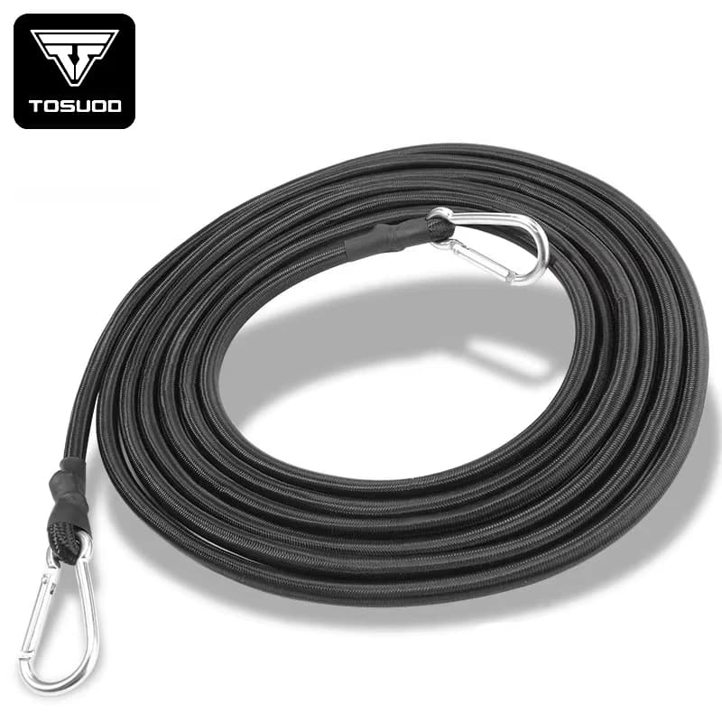 1pc 1m/2m/3m/4m Corde elastiche elastiche 8MM Corde elastiche con ganci Bici leggere Cravatta Bagagli per auto Imballaggio Cinghia per portapacchi
