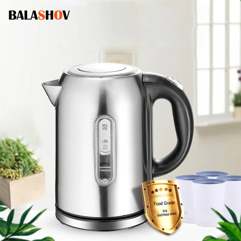 Electric kettle 1.7L stainless steel water kettle quick boiling teapot intelligent temperature control household appliances European plug