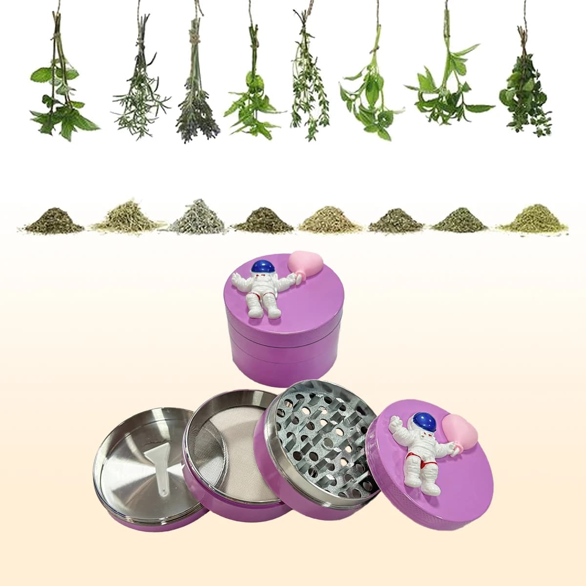 1 set, smerigliatrice per spezie, smerigliatrice per spezie serie torta di simulazione, smerigliatrice per spezie creativa. Smerigliatrice da cucina in metallo, 2,4 pollici/6,1 cm