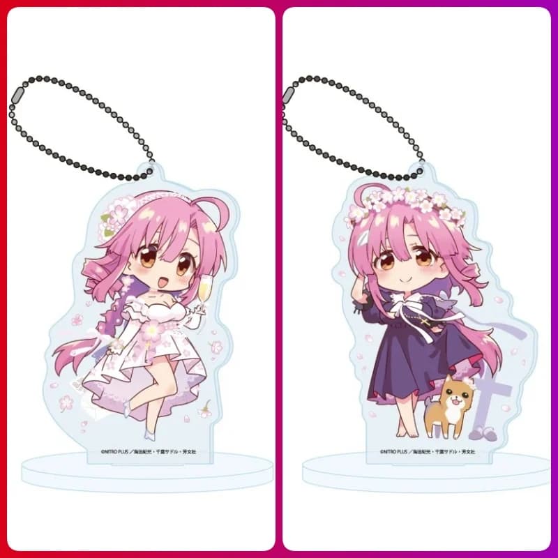 School-Live! ANIME 6CM Acrylic Figure Keychain Bag Charms Backpack Pendant Friends Gifts Car Pendant