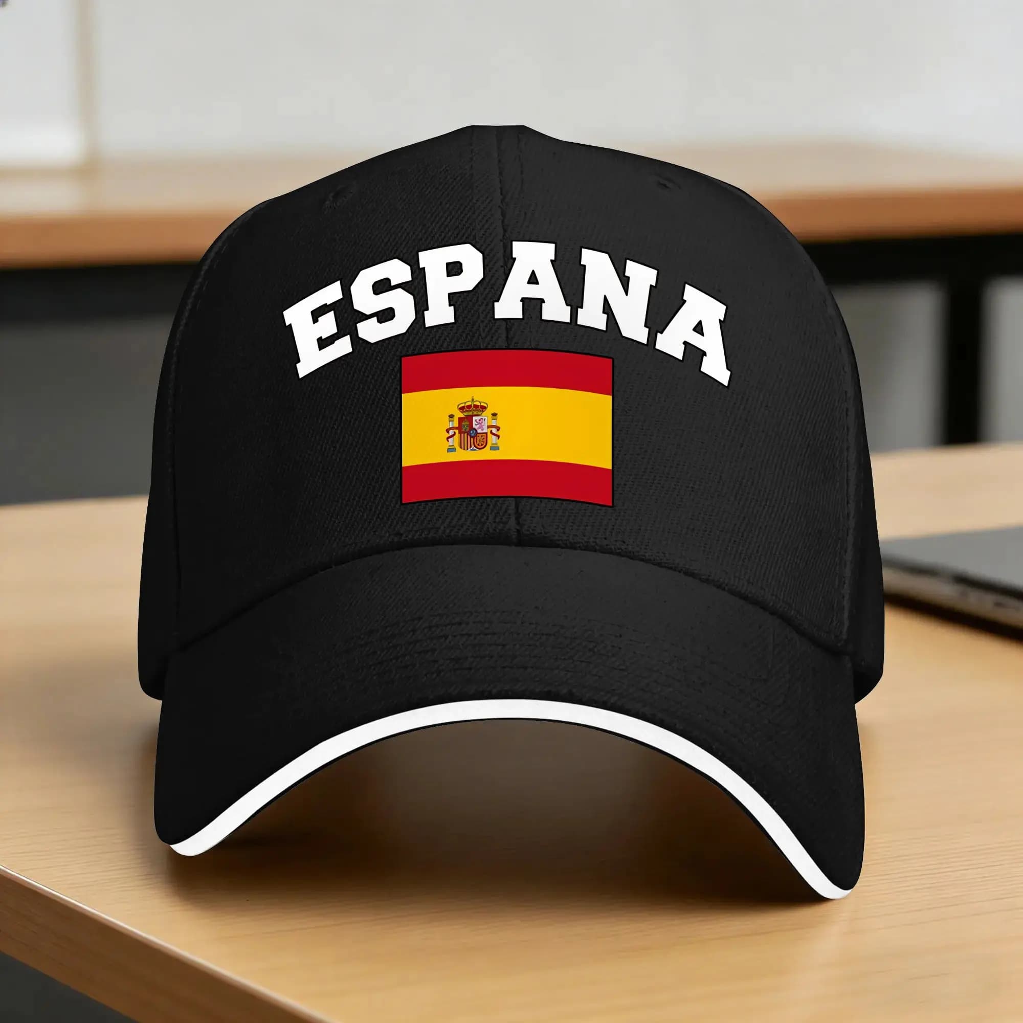Espana Spain Supporters Baseball Cap Casual Hip Hop Hats Summer Couple Women Hunting Camping Snapback Cap